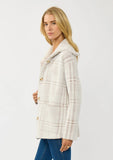 Lovestitch Plaid Button Up Shacket