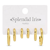 Combo 3, Graduating Textured Hoops