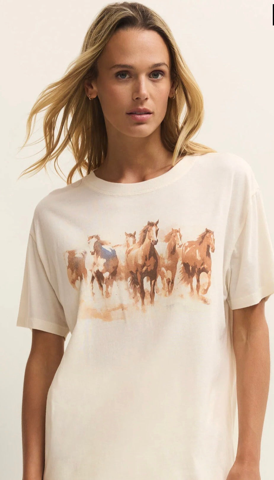 Z Supply Howdy Horses Boyfriend Tee