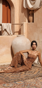 Khush Lawai Jumpsuit - Current Brown