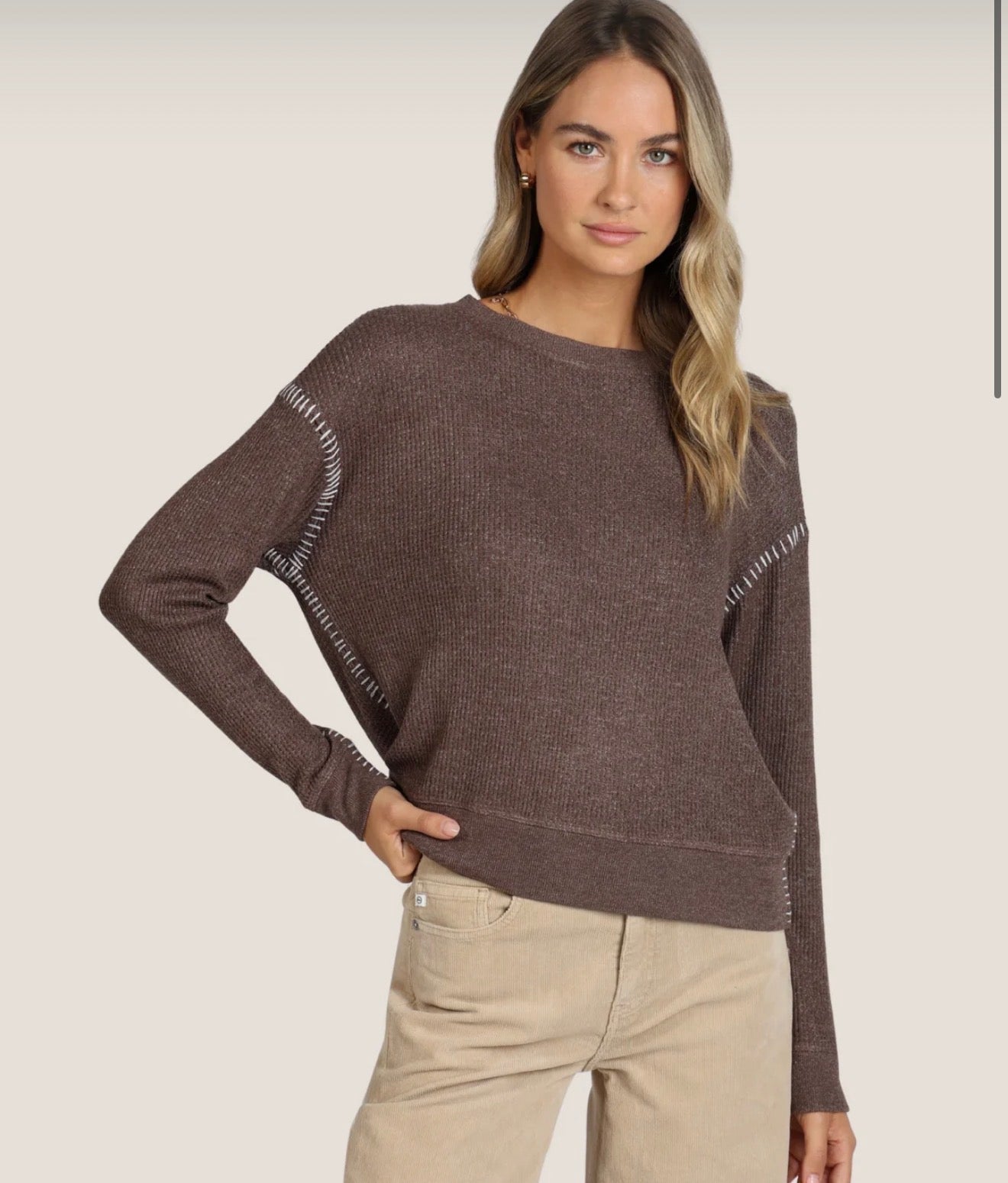 Blanket stitch top
