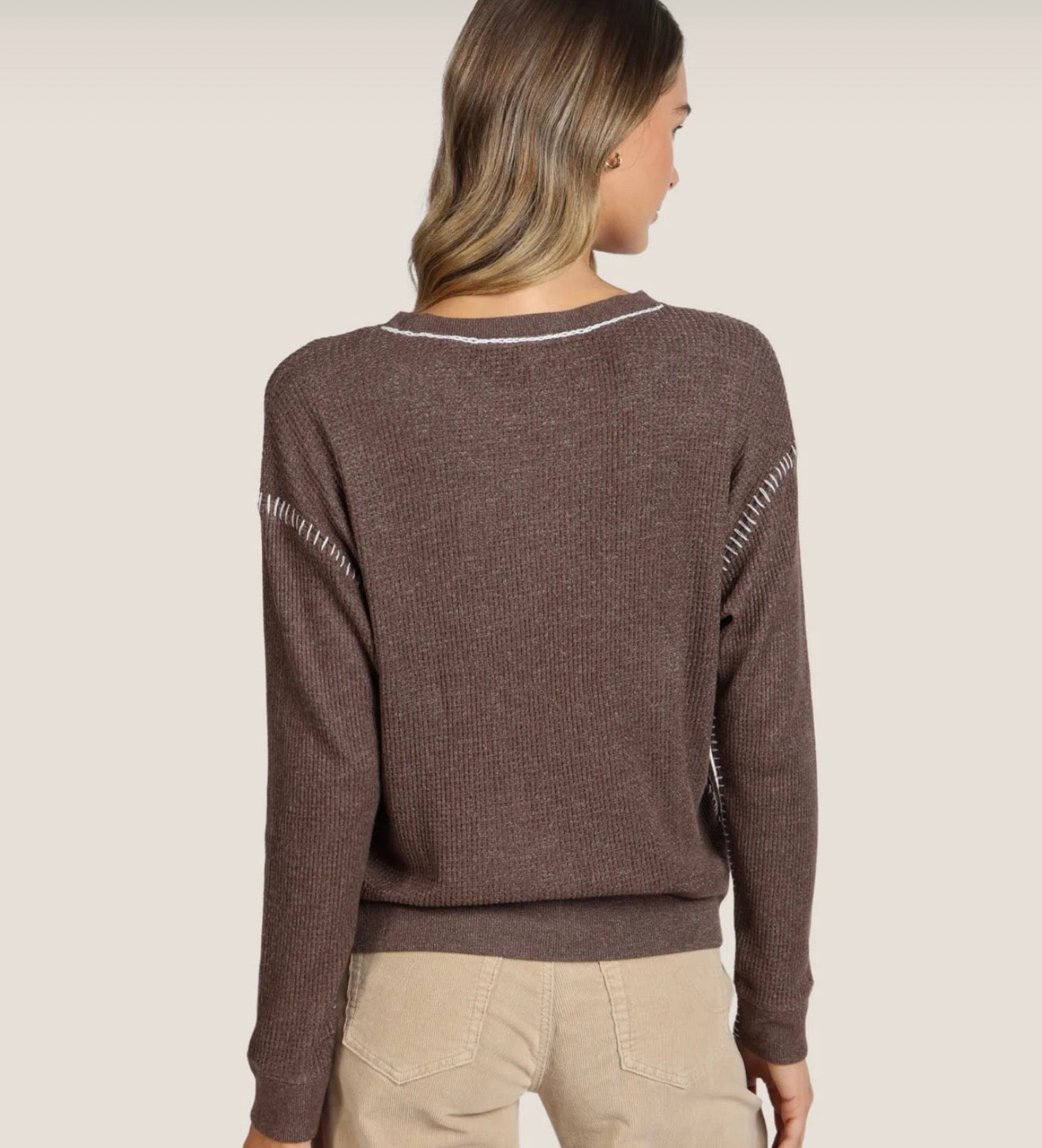 Blanket stitch top