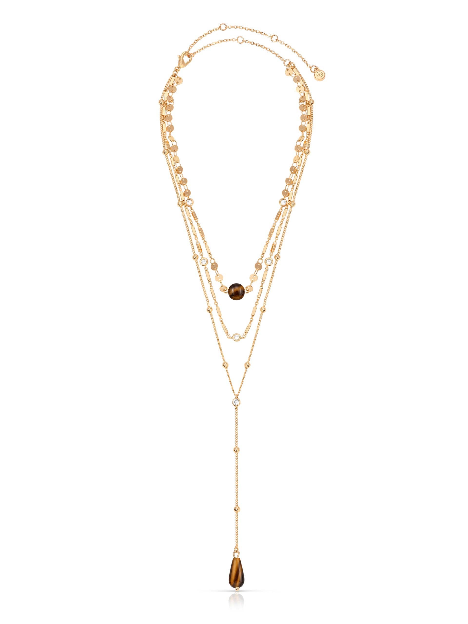 Forever Falling Tiger's Eye Lariat