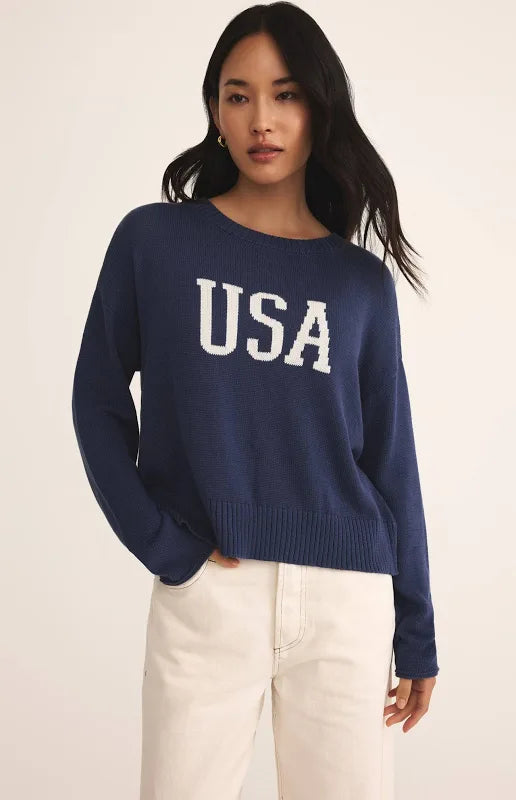 Z Supply Sienna USA Sweater