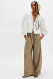 Free People Day’s End Linen Pull On Pant