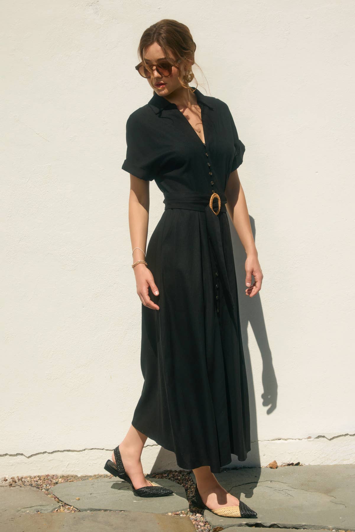 Heaven Sent Wicker Buckle Maxi Dress (1)