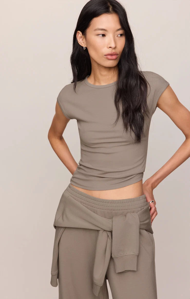 Z Supply Soft Trace Top - Taupe