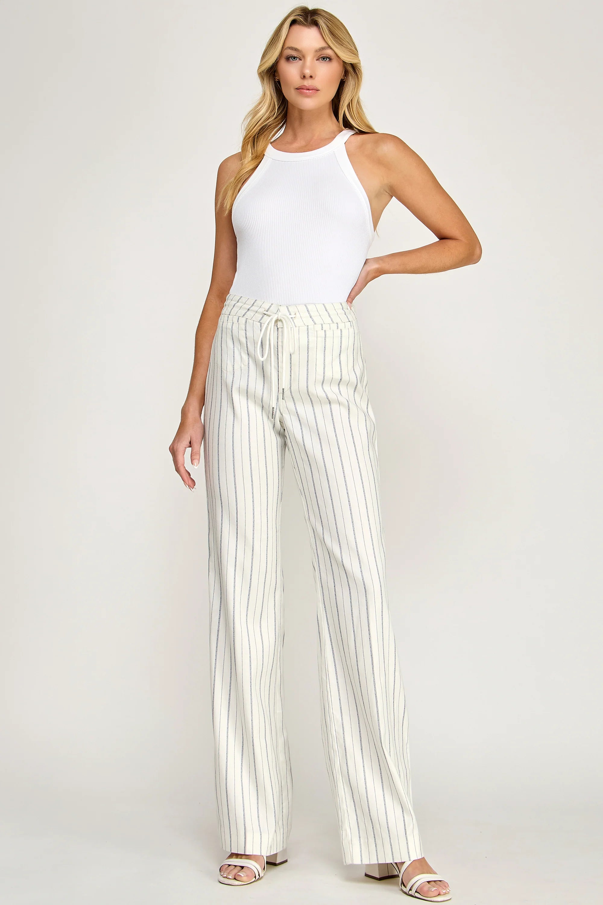 Level 99 Elliot Lounge Pant - Savoy Navy Stripe