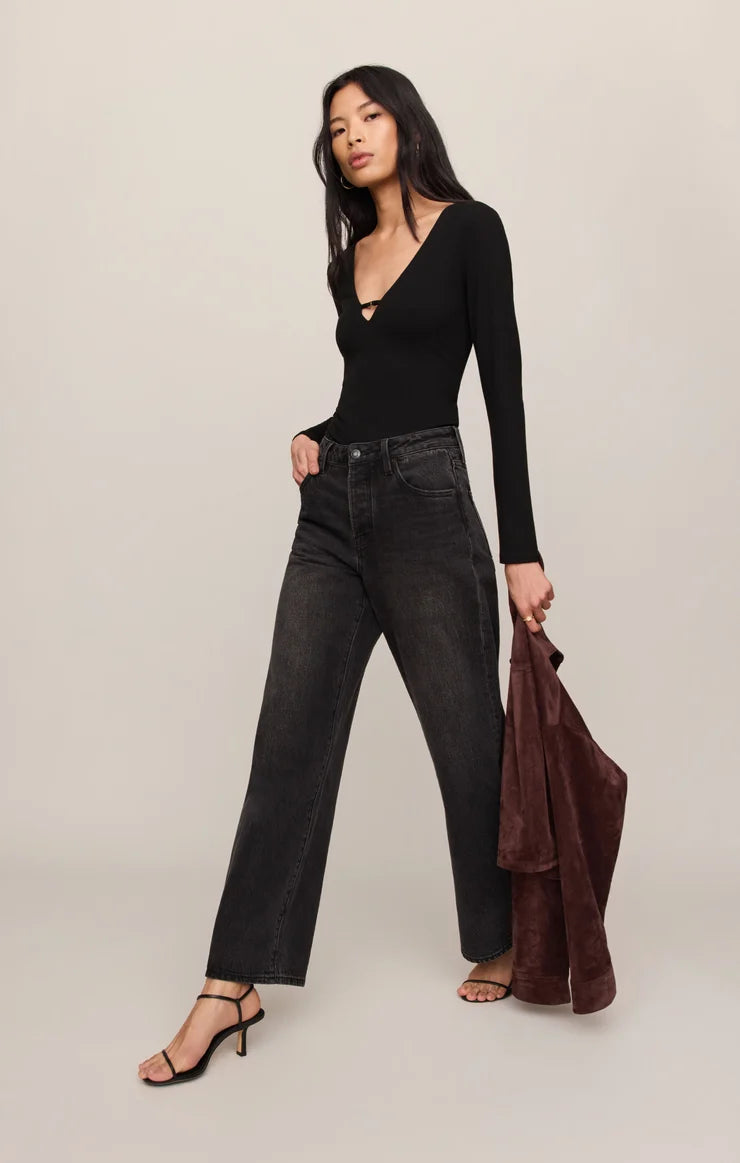 Z Supply Ginger Bodysuit - Black