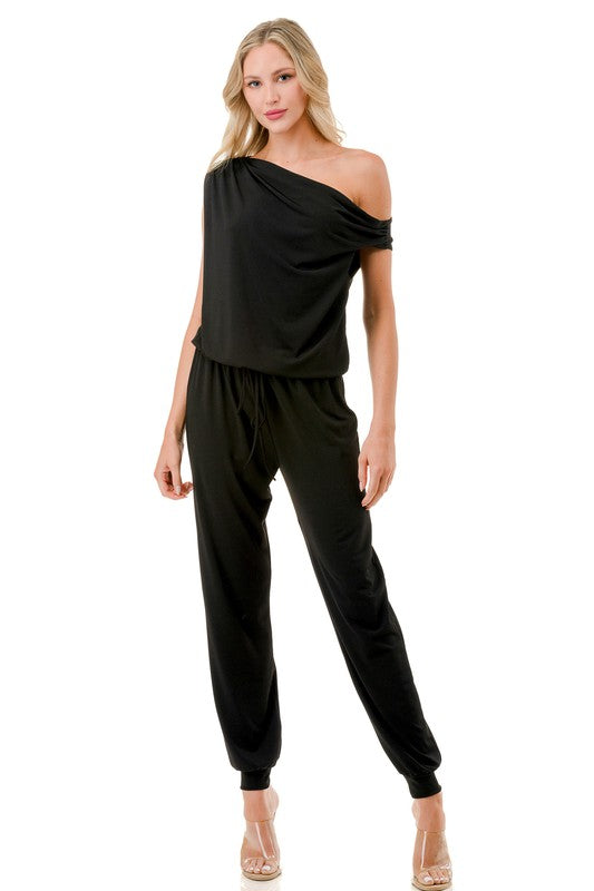 Ariella Off Shoulder Jumpsuit