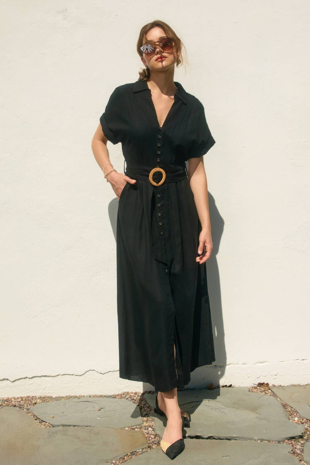 Heaven Sent Wicker Buckle Maxi Dress (1)