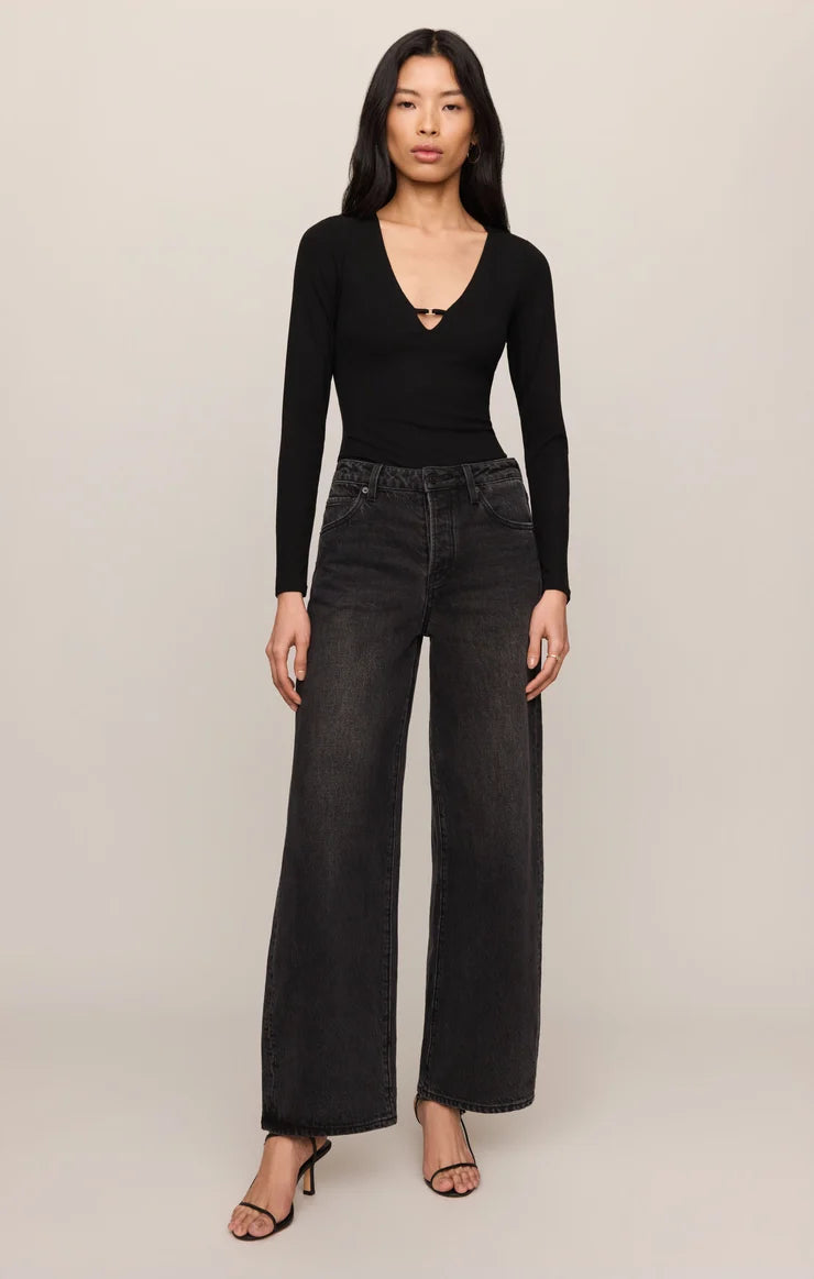 Z Supply Ginger Bodysuit - Black