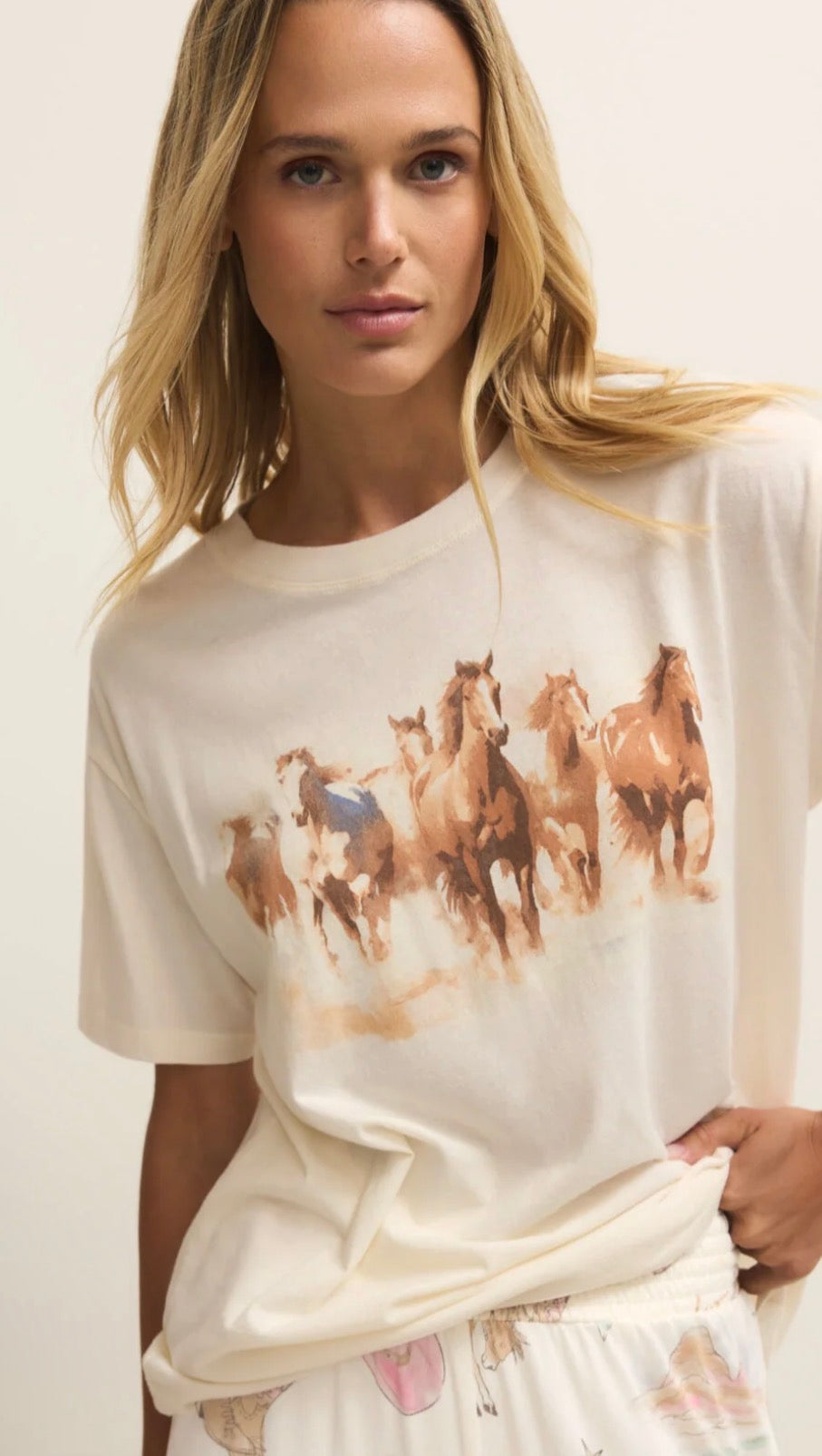 Z Supply Howdy Horses Boyfriend Tee