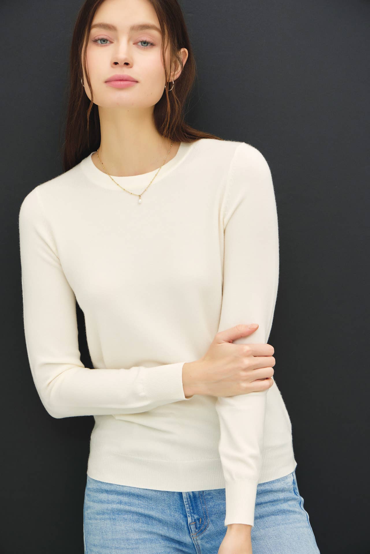Be Cool Lightweight L/S Crewneck Sweater