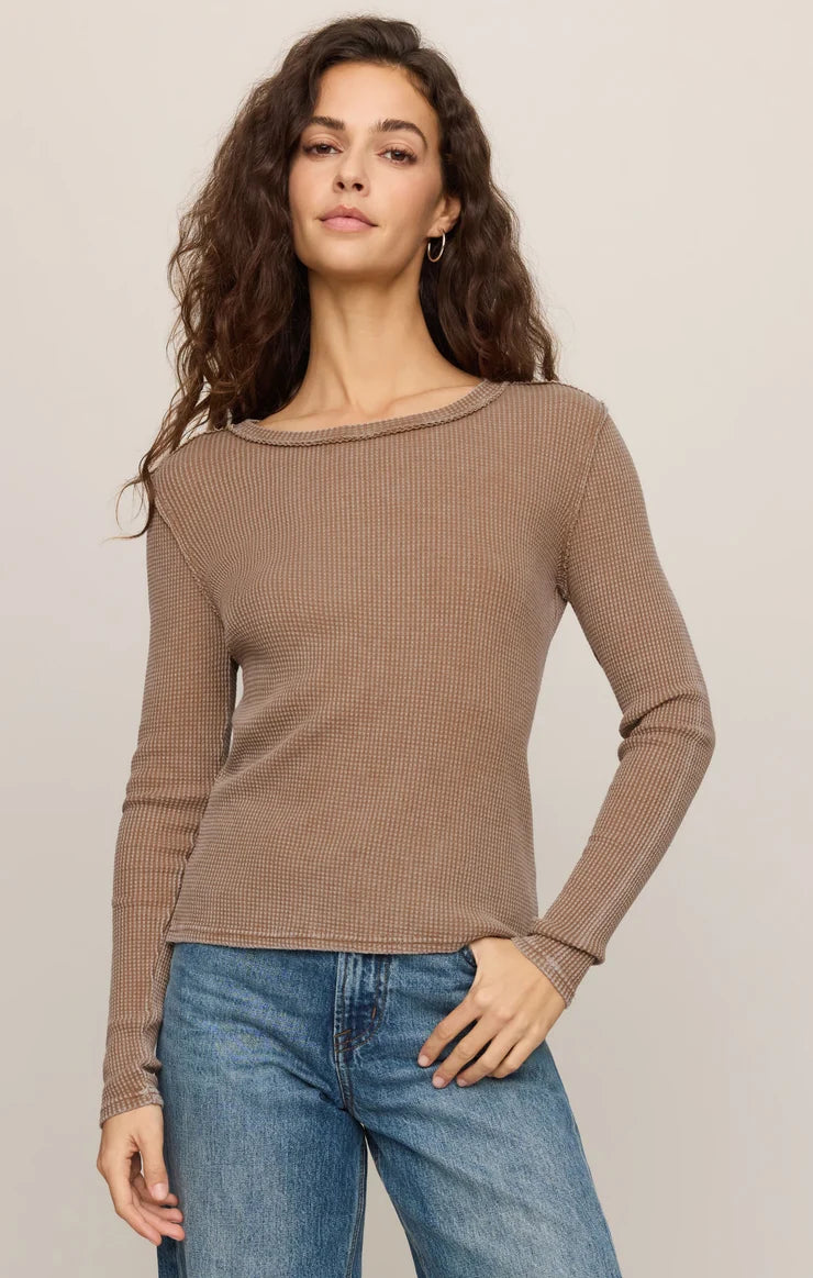 Z Supply Arlet Mini Thermal Top - Suede
