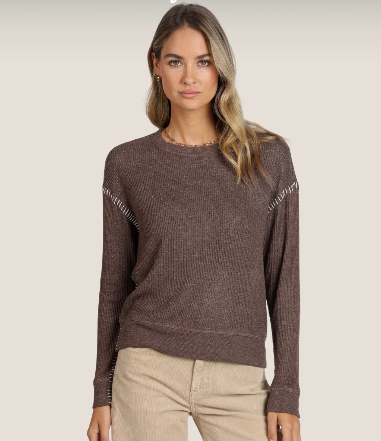 Blanket stitch top