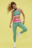 Beach Riot Mariella Leggings Sage Bloom Colorblock