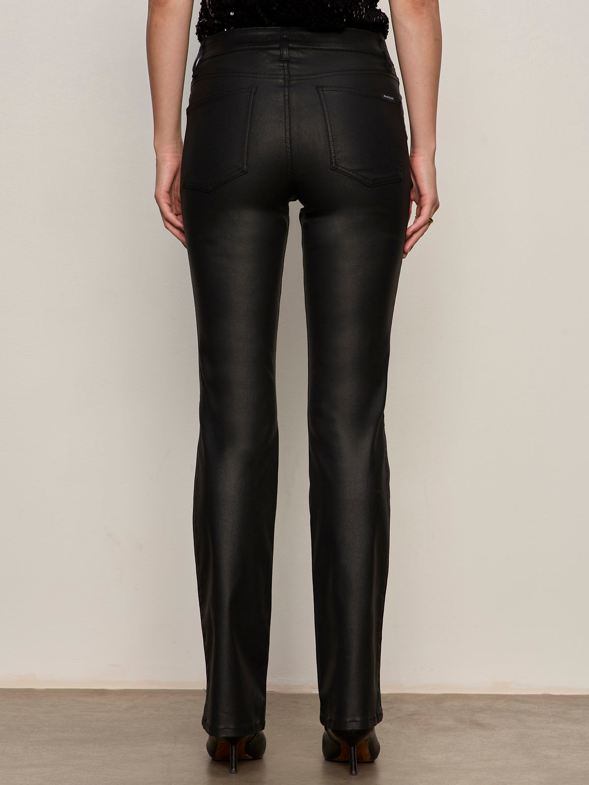 Sanctuary Brook Bootcut Pant-Coated Black