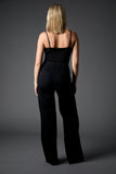 Blue Revival Selena Recycled Wide Leg in Black