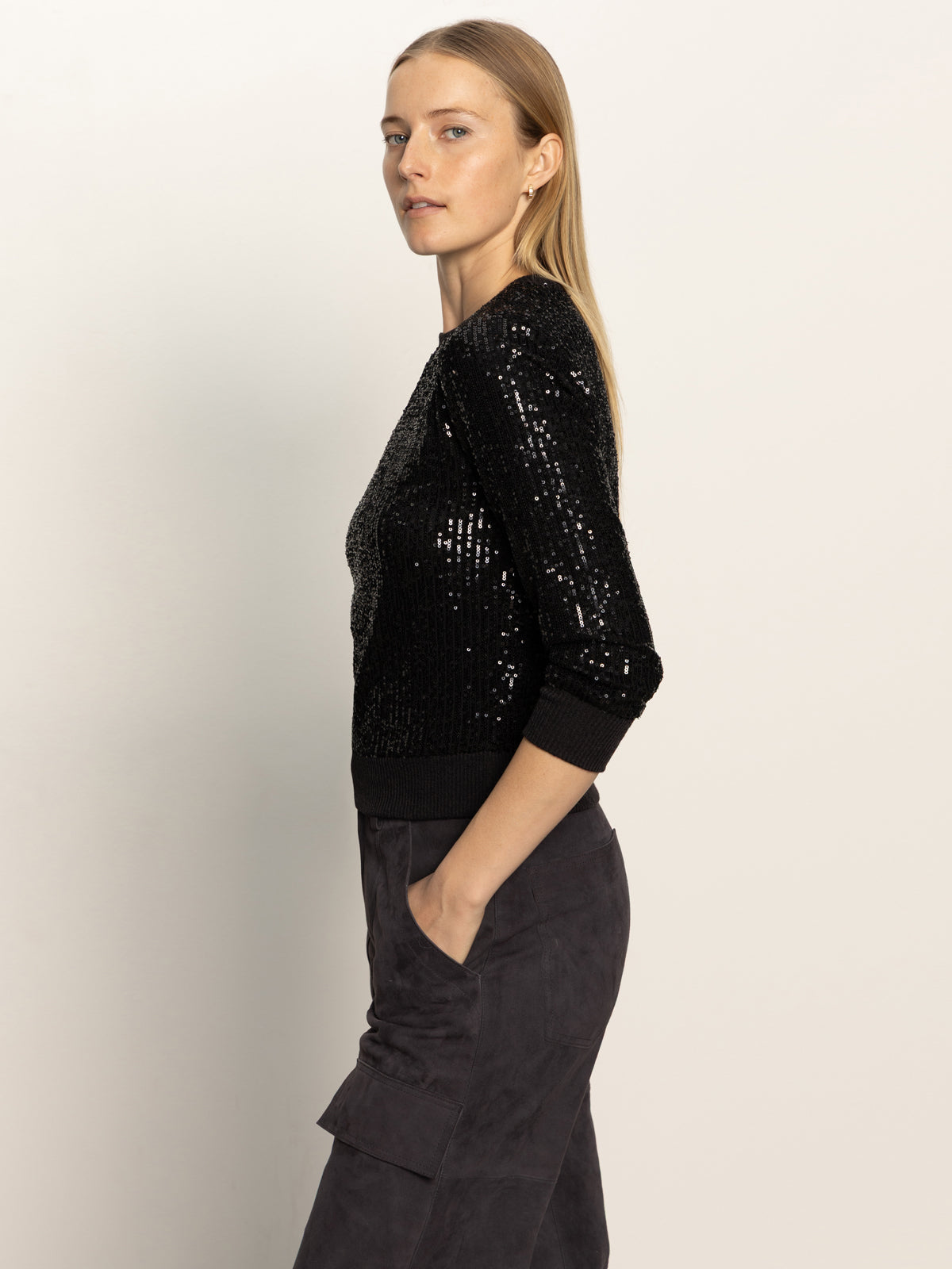 Sanctuary Relaxed Sparkle Popover-Black