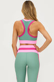 Beach Riot Gwen Top Sage Bloom Colorblock