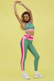 Beach Riot Mariella Leggings Sage Bloom Colorblock