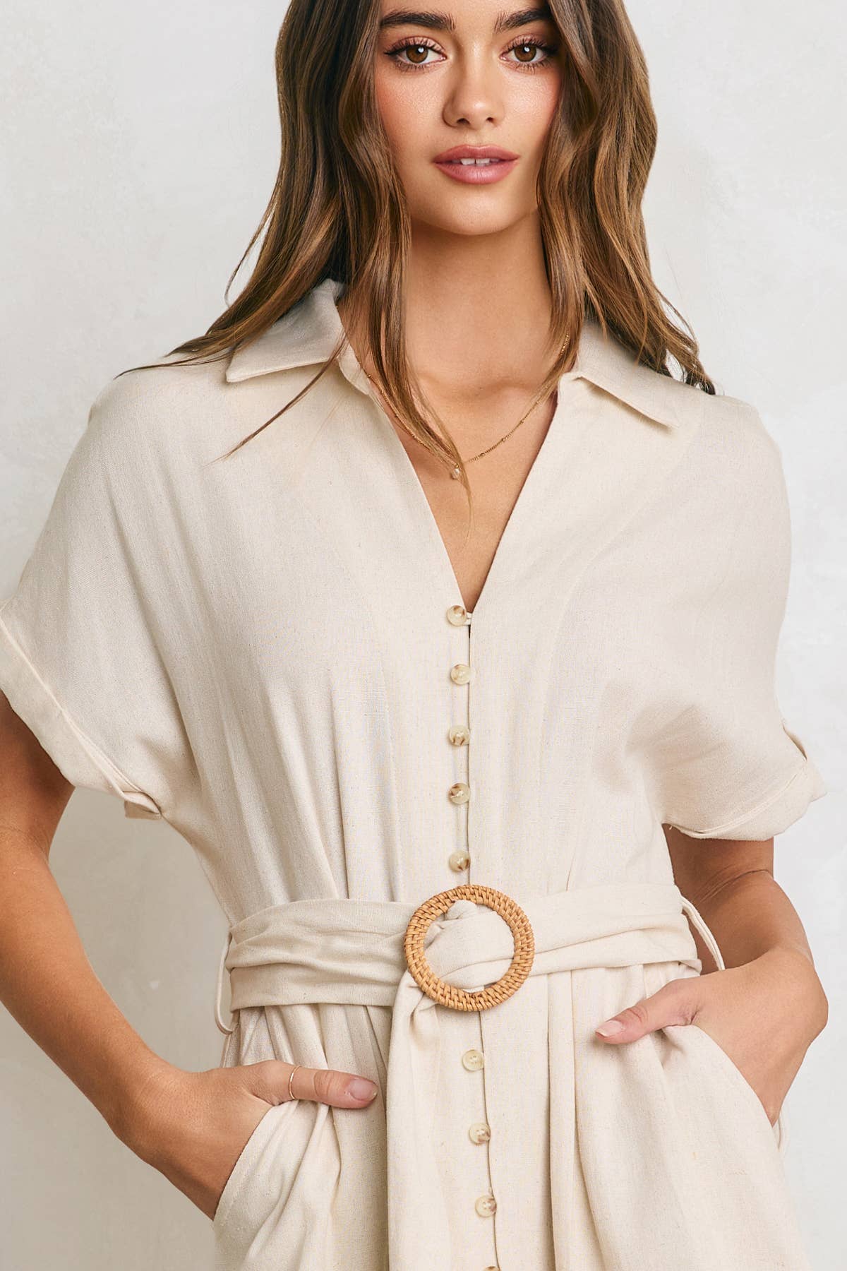 Heaven Sent Wicker Buckle Maxi Dress (1)