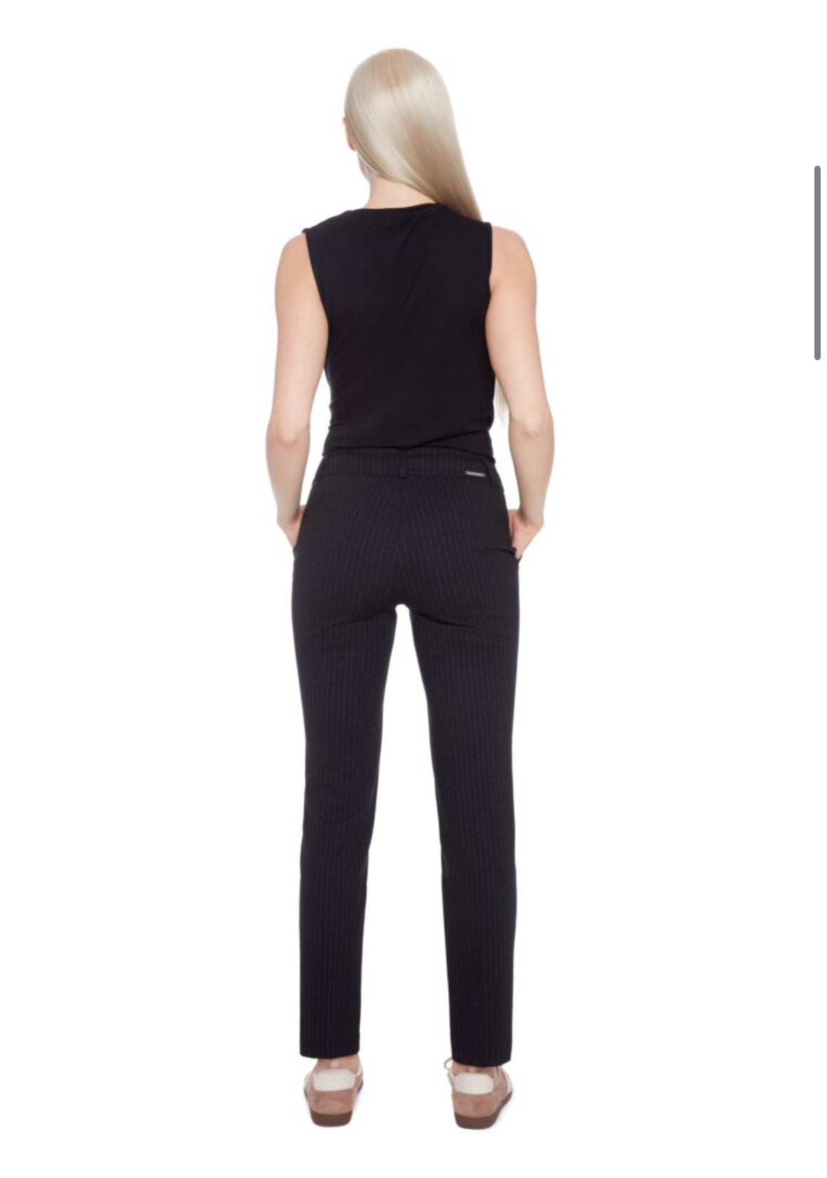 I🖤TM Black Pin Stripe Slim Leg Pant