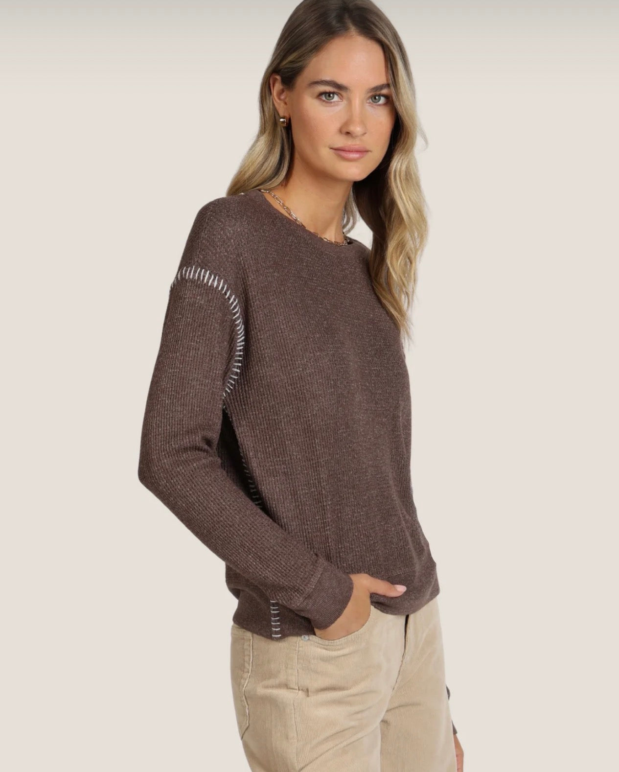 Blanket stitch top