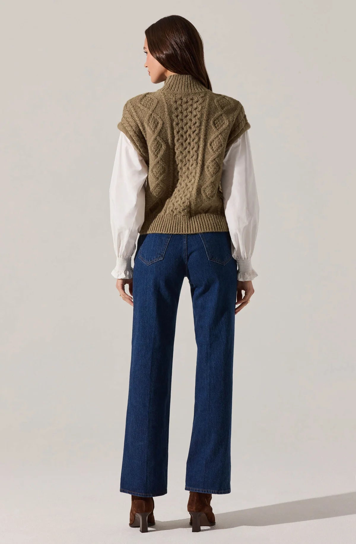 ASTR Angeline Mixed Media Sweater