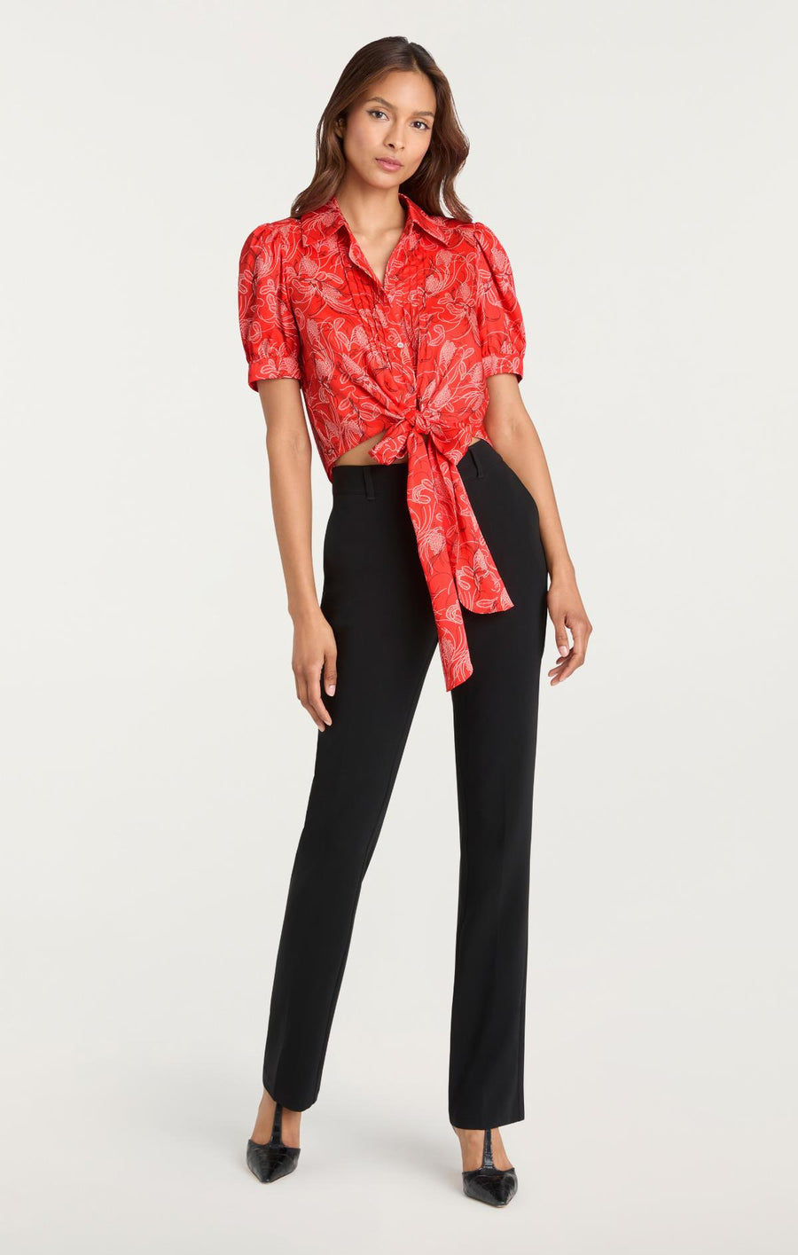 Cinq a Sept Botanical Floral Abena Top