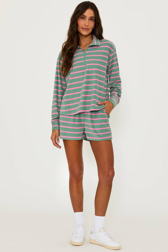 Beach Riot Rayah Short Sage Bloom Stripe