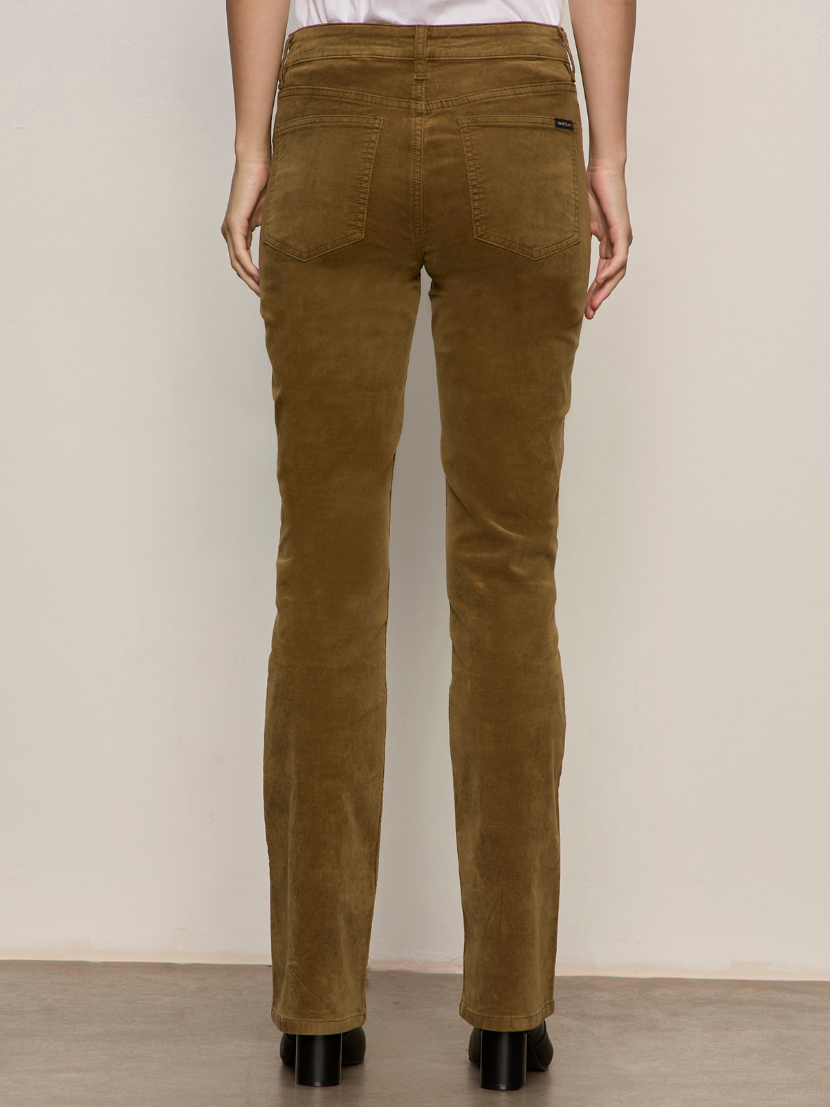 Sanctuary Velveteen Brook Bootcut Pant-Dirty Martini