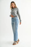 Just Black High Rise Wide Leg Denim Jeans