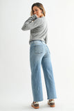 Just Black High Rise Wide Leg Denim Jeans