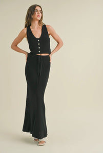 Miou Muse Knitted Maxi Skirt