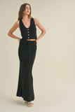 Miou Muse Knitted Maxi Skirt