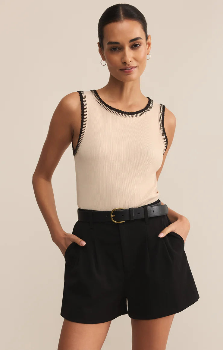 Z Supply Social Tank - Crystal