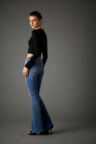 Blue Revivel Maya Recycled Bootcut Jean