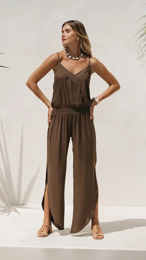 Khush Olea Jumpsuit - Brown