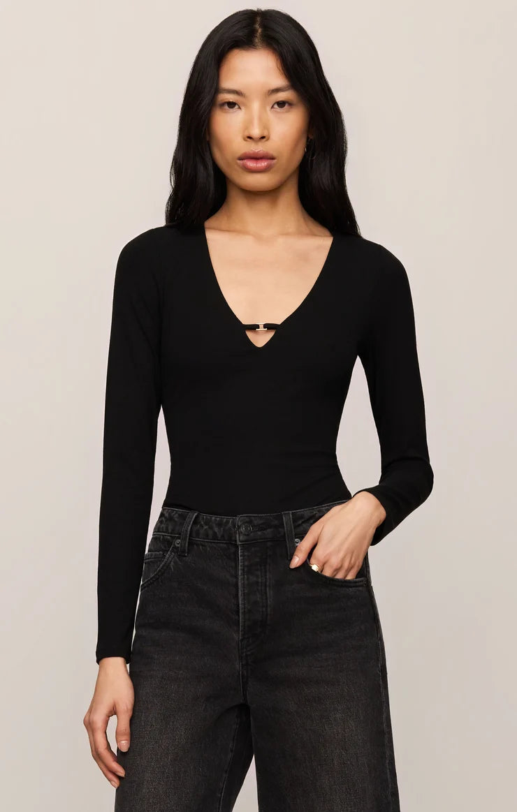 Z Supply Ginger Bodysuit - Black
