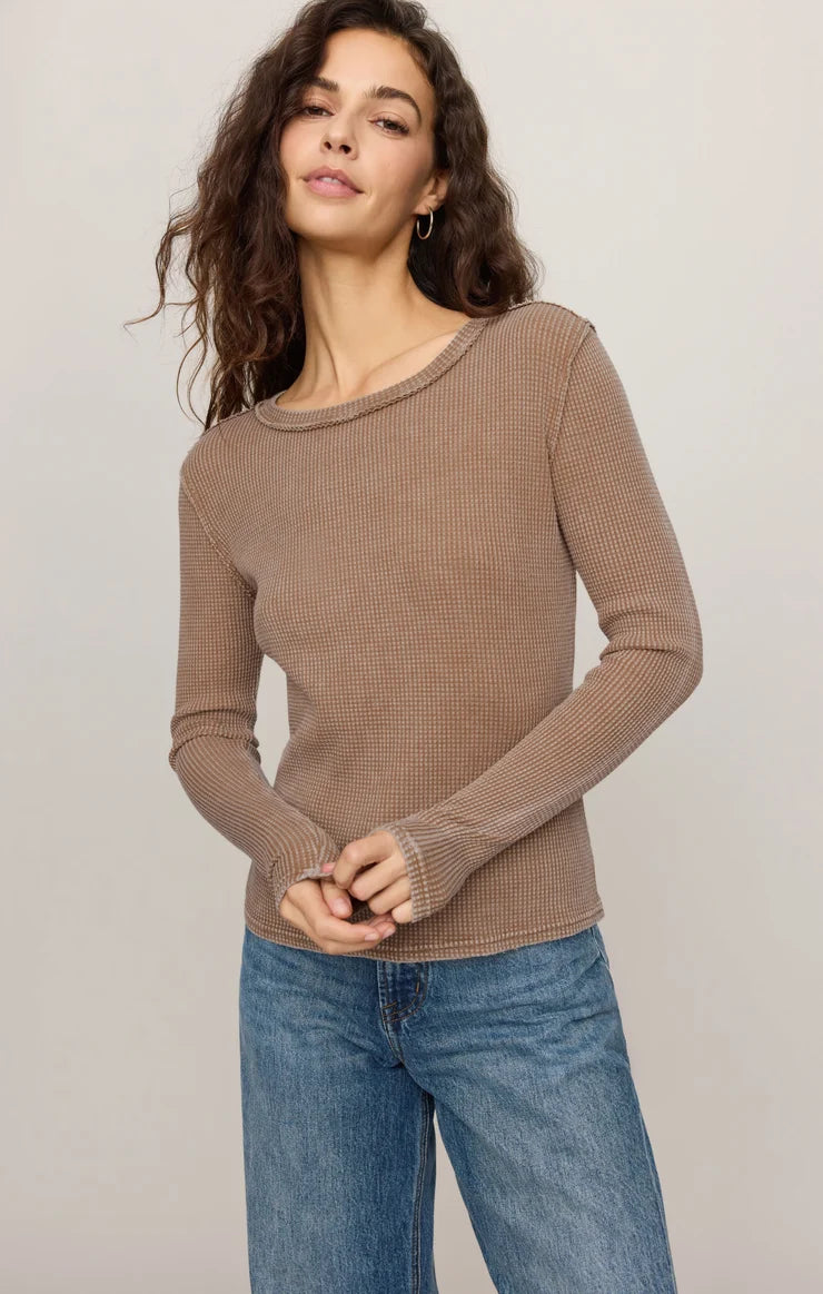 Z Supply Arlet Mini Thermal Top - Suede