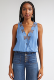 Ramy Brook Daisy Top Blue
