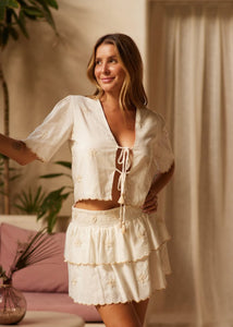 Z&L White Garden Top