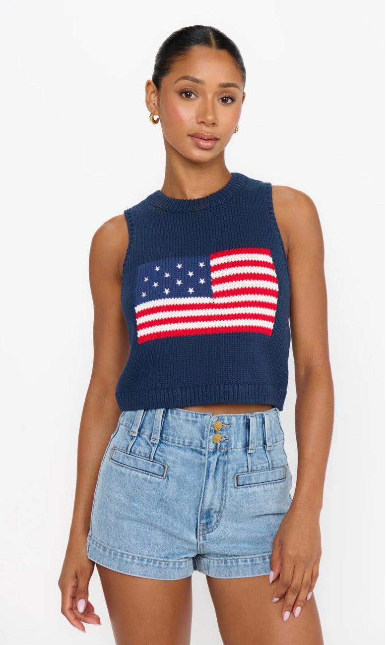 Show Me Your Mumu Milo Flag Tank