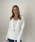 Six Fifty Paloma Oversized Knitted Blazer - Ivory