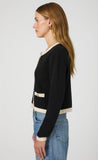 French Connection Black Vhari Contrast Cardigan