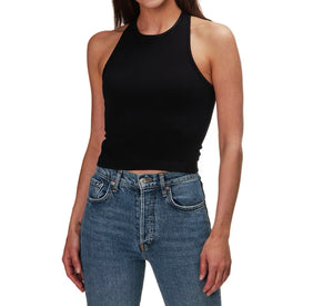 Free People Hayley Racerback Black