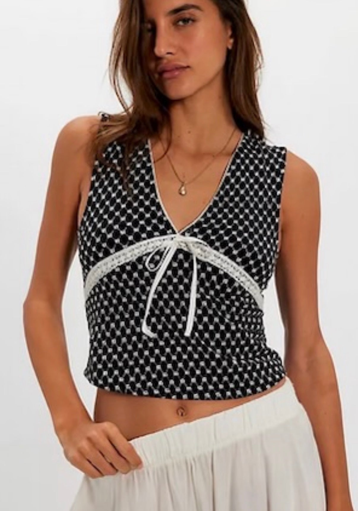 Free People Eyelet Vest