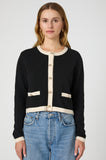 French Connection Black Vhari Contrast Cardigan